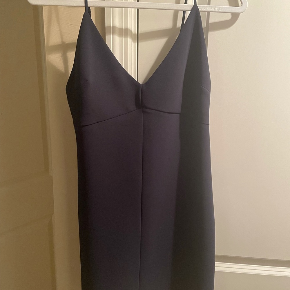 Wilfred navy blue mini dress. Incredible condition.